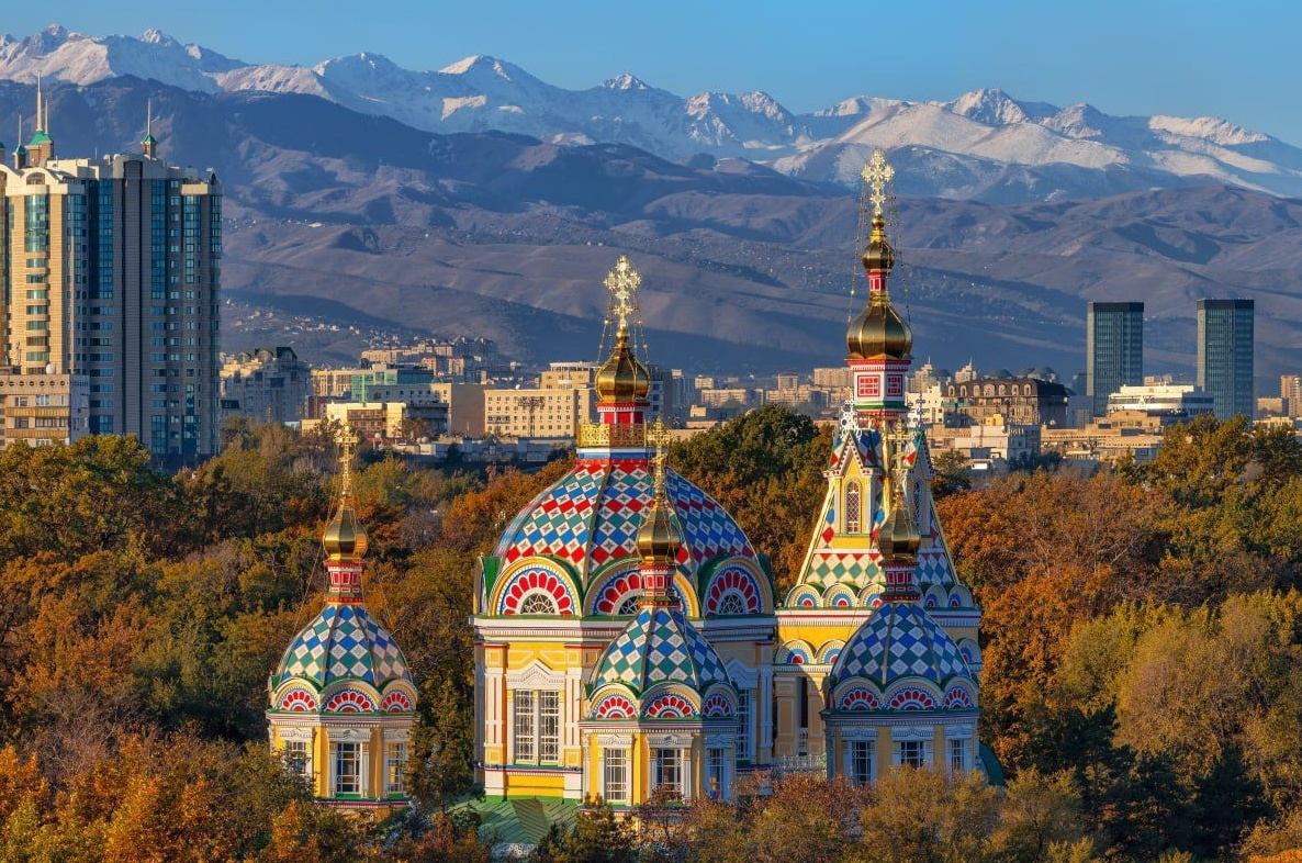 Zenkov Cathedral in Panfilov Park