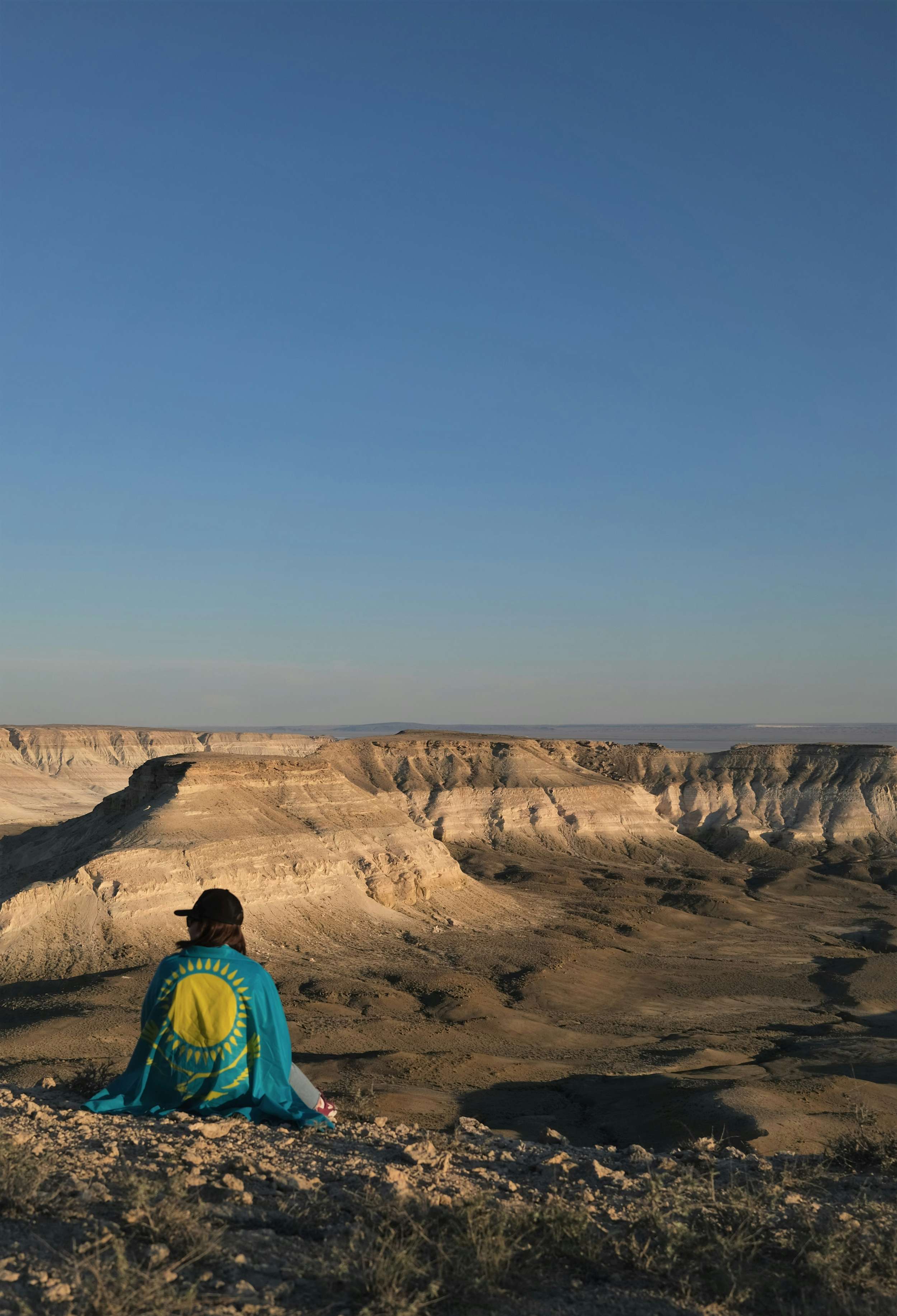 Kazakhstan traditional yurt and landscape travel safety